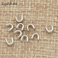 ♨ Lychee 260pcs 3 Brand New Metal Zipper UP Stopper U Shaped Opening DIY Craft Clothes Pants Sewing Zipper Accessories