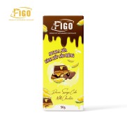 SIÊU NGON Kẹo socola sữa bánh xốp nhân sầu riêng 50g FIGO
