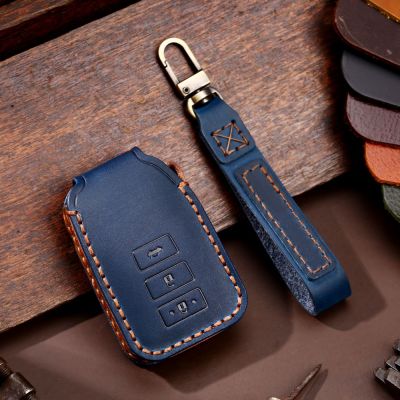 Car Remote Key Case Cover Holder Keychain For Toyota Vios Yaris Sienta Spade Hiace 200 Series Port MPV Leather Accessories