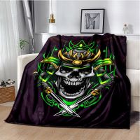 Demonic Inferno Warlord Throws Blanket Kids Super Soft Skeleton Blanket for Travel Bedding Couch Sofa Bed Blanket Birthday Gift