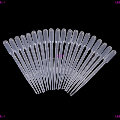 💖【Lowest price】MH 20ชิ้น/เซ็ต3ml disposable Plastic Eye Dropper set Transfer จบการศึกษาจาก pipetes Lab Supplies