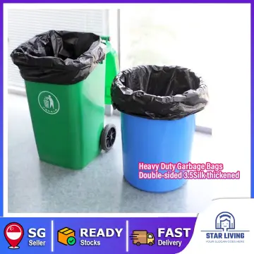 50pcs, Disposable Heavy Duty Garbage Bag, Large Garbage Bags, Thickened  Plastic Trash Bags, Industrial Garbage Bags, Garden Leaf Bag, Heavy Duty  Trash