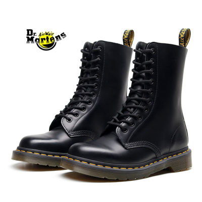 Doc Dr. Martens Air Wair 1490 มาร์ตินบู๊ทส์10-Eyeไฮแก๊งบู๊ทส์รองเท้านางแบบคู่รักรองเท้าทำงานขนาด35-46 Unisex