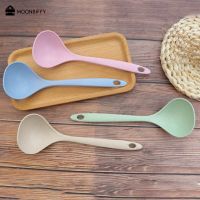 Tableware Wheat Straw Rice Ladle 1Pcs 4 Colors Long Handle Soup Spoon Meal Dinner Scoops Kitchen Supplies Cooking Tool Colher Cooking Utensils