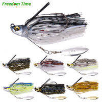 Freedom Time เหยื่อตกปลา Bass จับปลา Jigs ว่ายน้ำสำหรับ Bass Fishing Jigs Weedless หัว Ned-Jigs ผสมสีโลหะตกปลา