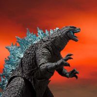 Bandai แท้ SHM Godzilla อนิเมะตุ๊กตาขยับแขนขาได้ราชาแห่งมอนสเตอร์2004ของเล่นเคลื่อนย้ายได้ Gojira เครื่องประดับห้องตุ๊กตาขยับแขนขาได้ของขวัญฟรี