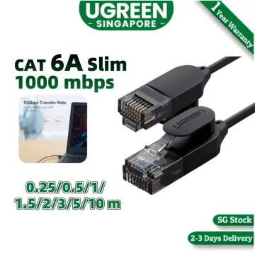 UGREEN Ethernet Cable, Cat 7 Gigabit LAN Network RJ45 High-Speed Patch Cord  Flat Design 10Gbps 600Mhz/s for Raspberry Pi 4, Console, PS3, PS4, Switch
