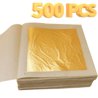 Pure Genuine Gold Leaf Foil Sheet Gold for Art Crafts Design Gilding Framing