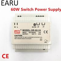 1ชิ้นแหล่งจ่ายไฟกระแสสลับ OEM 60W DR-60-24 2.5A อะแดปเตอร์แปลงไฟ24V Din DC คุณภาพสวิตช์แรงดันทางไฟฟ้าวงจรและชิ้นส่วน