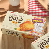 Lotte Layer Pie ขนมปังกรอบเคลือบน้ำตาล