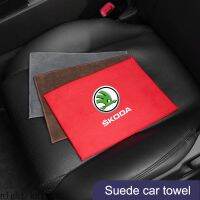 [สินค้าใหม่] ผ้าเช็ดทำความสะอาดรถยนต์ไมโครไฟเบอร์สำหรับ Skoda Octavia Superb Kodiak GT stickersforcar