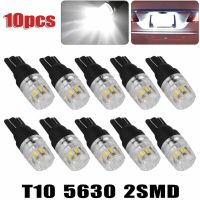 10x White T10 Base Led 12V Car Led Light Bulbs 2SMD LED High Power Dome Map License Light Bulbs W5W 168 194 2825 Car Accessories Bulbs  LEDs  HIDs