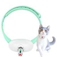 CCWonder ของเล่นแมวสวมใส่ได้พร้อมไฟ LED คิตตี้ USB ของเล่นแมวแบบโต้ตอบ
