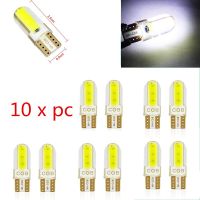 【CW】10Pcs 4/6/8/12SMD COB W5W T10 194 168 Car Led Interior Bulb Canbus 12V Reading Car Side Wedge Light clearance lamp Dropshipping