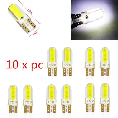 【CW】10Pcs 4/6/8/12SMD COB W5W T10 194 168 Car Led Interior Bulb Canbus 12V Reading Car Side Wedge Light clearance lamp Dropshipping