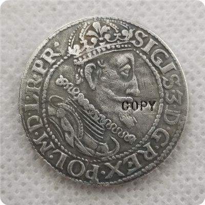 โปแลนด์: Ort 1615 Sigis Iii - Gedanensis Copy เหรียญเหรียญที่ระลึก-เหรียญจำลองเหรียญสะสมเหรียญ