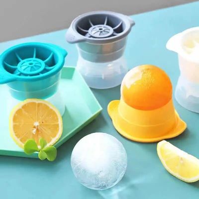 Whiskey Round Ice Cube Maker Silicone Ball Shape Spherical Ice Cube Mould Machine Quick Freezer Ice Mold Tray Kitchen Gadgets Ice Maker Ice Cream Moul