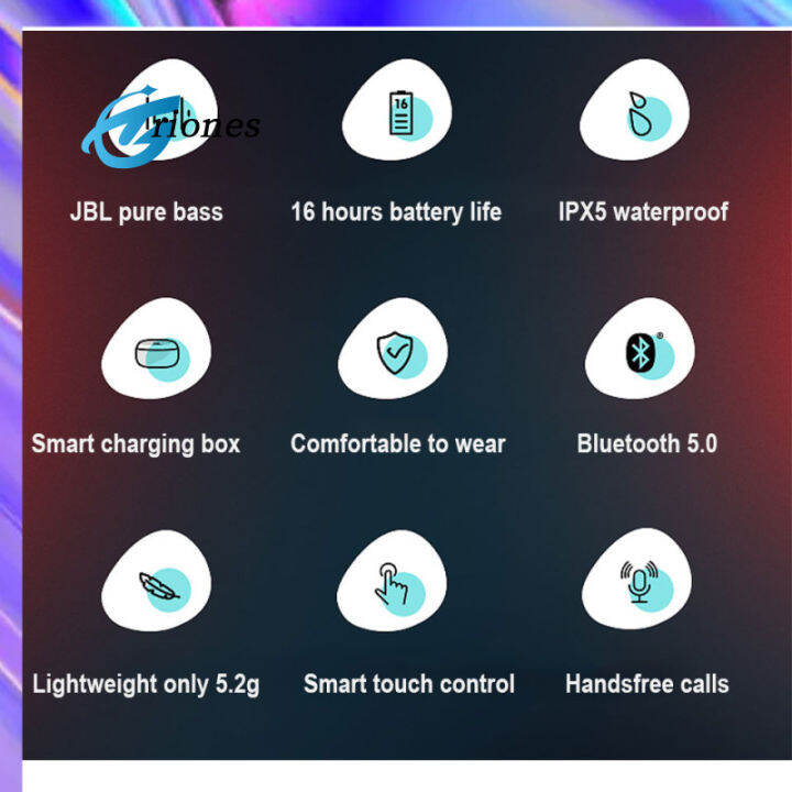 t280บลูทูธ5-0-tws-ไร้สายที่แท้จริงหูฟัง-ipx5หูฟังสเตอริโอกีฬากันน้ำพร้อมไมค์หูฟัง