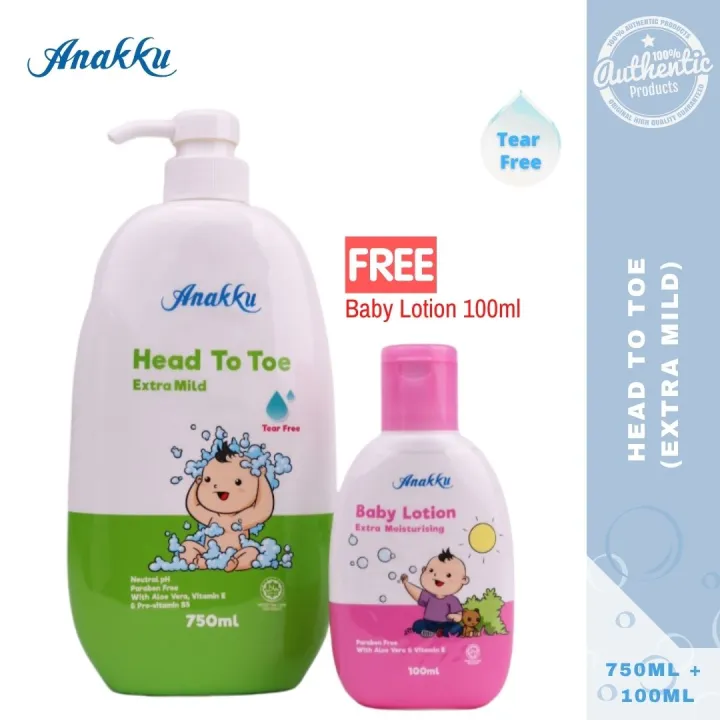 Anakku Baby Bath Extra Mild Head To Toe (750ml) | Sabun Mandian Bayi ...