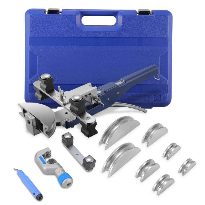 Copper Aluminum Tubing Bender Kit Hand Tool 1/4 To 7/8 Inch With Tube