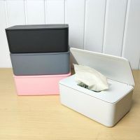 Dustproof Tissue Box Wet Wipes Dispenser Holder Dry Wet Tissue Paper Case Box Napkin Storage Box Container with Lid Mask Storage