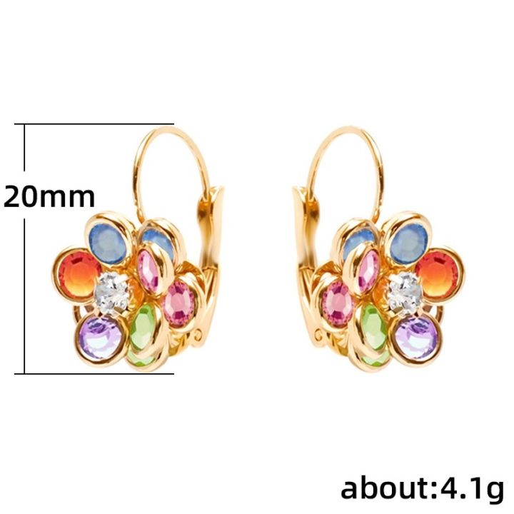 cod-and-cross-border-hot-cute-glue-flower-earrings-womens-all-match-net-red-style-wholesale