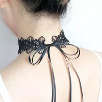 Shuoyao Sexy Lingerie Accessories Collar Bow Without Buckle Neck Band Harajuku Neck Accessories Lace Flower Choker