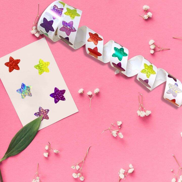 500pcs-colorful-star-stickers-for-kids-reward-school-classroom-adhesive-holographic-star-stickers-for-teachers-parents-diy-craft-stickers-labels