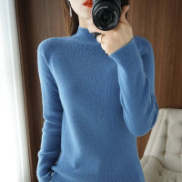 new autumnwinter womens solid color raglan half high neck cashmere sweater women