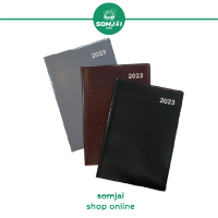 Diary Planner สมุดแพลนเนอร์ 2023 ปกคราฟท์ ขนาด A5 ความหนา 70 แกรม 16แผ่น DX 325-001X