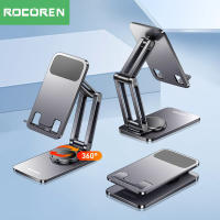 Rocoren phone holder 360 ° rotatable desk mobile phone stand foldable metal holder support for Samsung Xiaomi holder