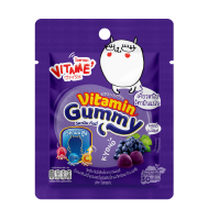 VITAME Vitamin Gummy ไวตาเมะ วิตามินกัมมี่ ขนมกัมมี่สุดอร่อยจากน้ำผลไม้แท้100% เพิ่มวิตามิน ABC สูง