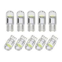 ❒℗ 10Pcs T10 COB 2825 LED Glass W5W Car Interior Lighting Reading Map Boot Side Lamp White 12V for Fiat 500 Bravo Tipo Punto Ducato