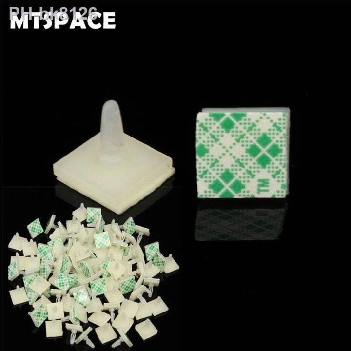 MTSPACE 100pcs/Set HC-5 Nylon Plastic Stick On PCB Spacer Standoff ...
