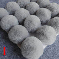 Xinyi3 DIY ลูกขนกระต่าย PomPom พวงกุญแจกระเป๋าขน Faux จี้น่ารักอุปกรณ์เสริม Fluffy