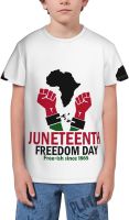 Juneteenth Free-Ish Since 1865 Celebrate Black Freedom T- Shirt Short Novelty for Boys and Girl