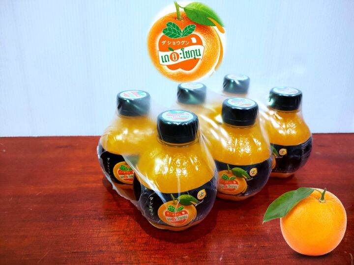 น้ำส้ม-orange-juice-น้ำผลไม้-ผสมเกล็ดส้มแท้-ๆ-เดอะโชกุน-อร่อย-ชื่นใจ-220-มล-x-แพ็ค-6-ขวด