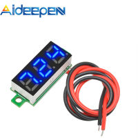 Aideepen เครื่องทดสอบแรงดันไฟฟ้าของแท้,2.5V-30V โวลต์มิเตอร์ DC ดิจิตอลขนาดเล็กพร้อมจอแสดงผล LED 0.28นิ้ว