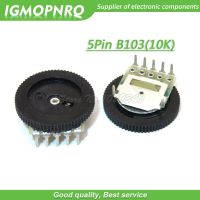 10pcs 5Pin 16*2mm Double Gear Tuning Dial Potentiometer B103 10K Dial Potentiometer IGMOPNRQ