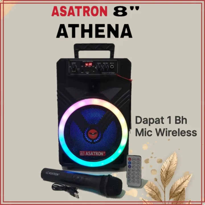 Speaker Aktif Bluetooth Portable Asatron Athena 8inch Asatron Atena ...