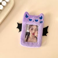 【CW】New Arrival Kawaii Little Purple Devil Plush Photocard Holder Photo Bus Card Cover Case Bag Pendant Stationery