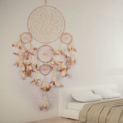 2018 Nuovi Cinque Punte Anello Carillon Di Vento Decorenti Creativo Indiano Dream Catcher กล้อง Da Letto Soggiorno Decorazione A Parete Appesenti A Casa