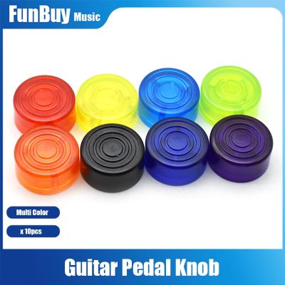 ‘【；】 10Pcs Footswitches Electric Guitar Effect Pedal Foot Nail Cap Amplifiers Candy Color Foot Switch Guitar Pedal Knob Accessories