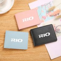 ✠✕◑ Ultra-thin Driver License Cover Pu Leather Car Driving Documents Credit Card Holder For KIA rio 2 3 4 2013 2015 2018 accessories