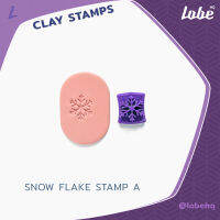 Snow Flake Stamp A Clay Cutter/ Polymer Clay Cutter/ Clay Tools/ แม่พิมพ์สแตมป์กดดินโพลิเมอร์สำหรับทำต่างหูรูปเกล็ดหิมะ