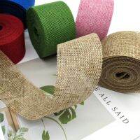 10 Meters/Roll handmade DIY Ribbon Christmas decorations hemp cloth colored woven linen rolls garment wedding accessories