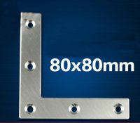 ﺴ♘☼ 10 Pieces 80x80x17mm Stainless Steel Right Angle Plate Corner Bracket Thinckness 1mm