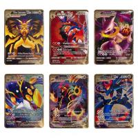 【LZ】 2023 Pokemon Metal Card Greninja Miraidon Vstar 3800 HP Pokemon Golden English Iron Metal Cards Kids Gift Game Collection Cards