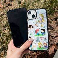 เคสโทรศัพท์ซิลิโคนนิ่มลายการ์ตูนแอเรียลราพันเซลนางเงือกสีขาวหิมะของเจ้าหญิงเคสโทรศัพท์มือถือแสงรุ่งอรุณสำหรับ iPhone 14 Pro Max 13 Pro Max ฝาหลังสำหรับ iPhone 12 Pro Max 11