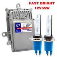 AC 12V 55W Quick Start Slim Ballast HID Xenon Conversion Headlight Kit H4 H1 H3 H7 H11 9005 HB3 9006 HB4 D2H 9012 5500K 6500K Bulbs  LEDs  HIDs